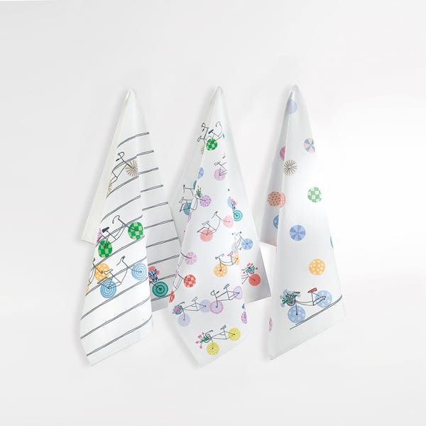 Set 3 Strofinacci PEDALANDO by Gabel