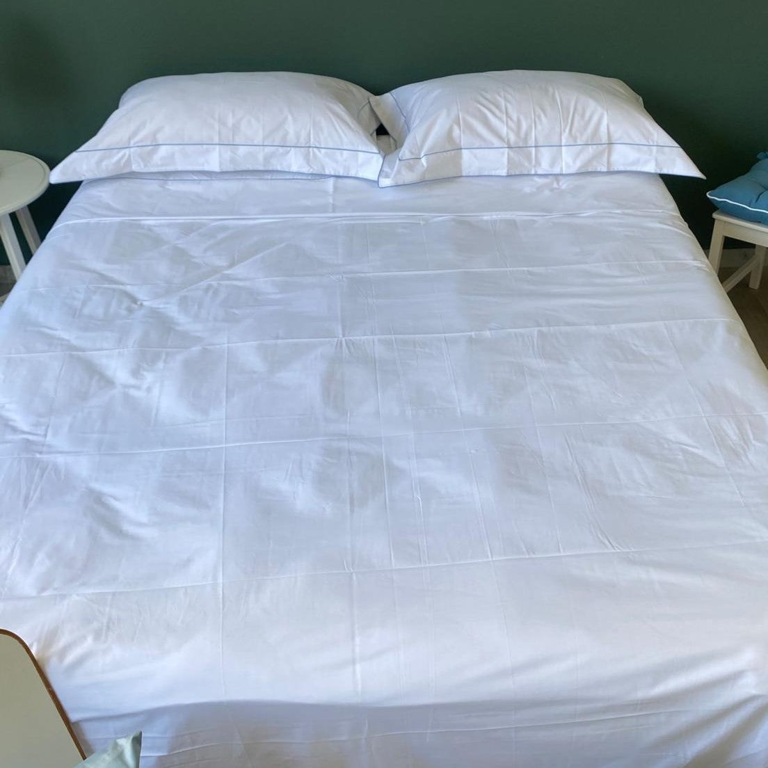 Completo Lenzuola QUEEN Percalle 120 Fili by Maestri Cotonieri