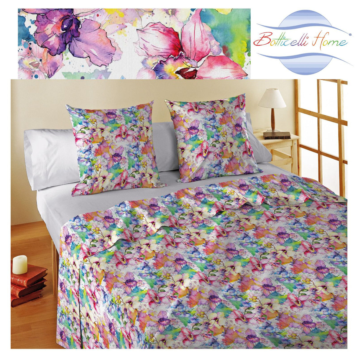 Completo Lenzuola BELFIORE con 4 Federe by Botticelli Home