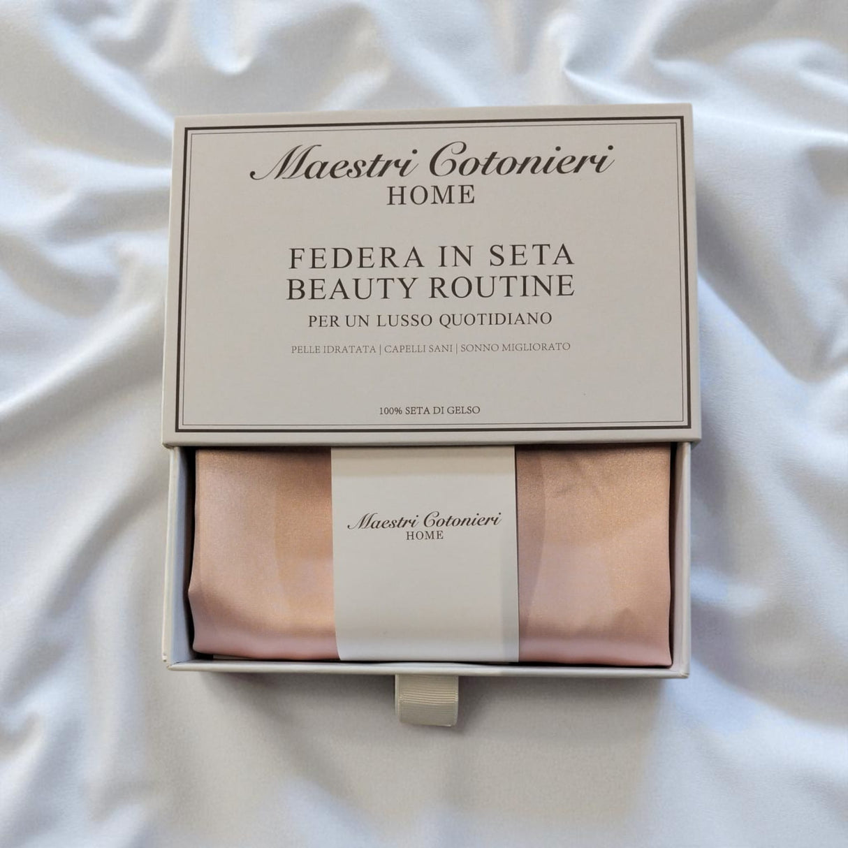 Federa Beauty Routine in 100% Seta di Gelso – Maestri Cotonieri (52x82 cm)