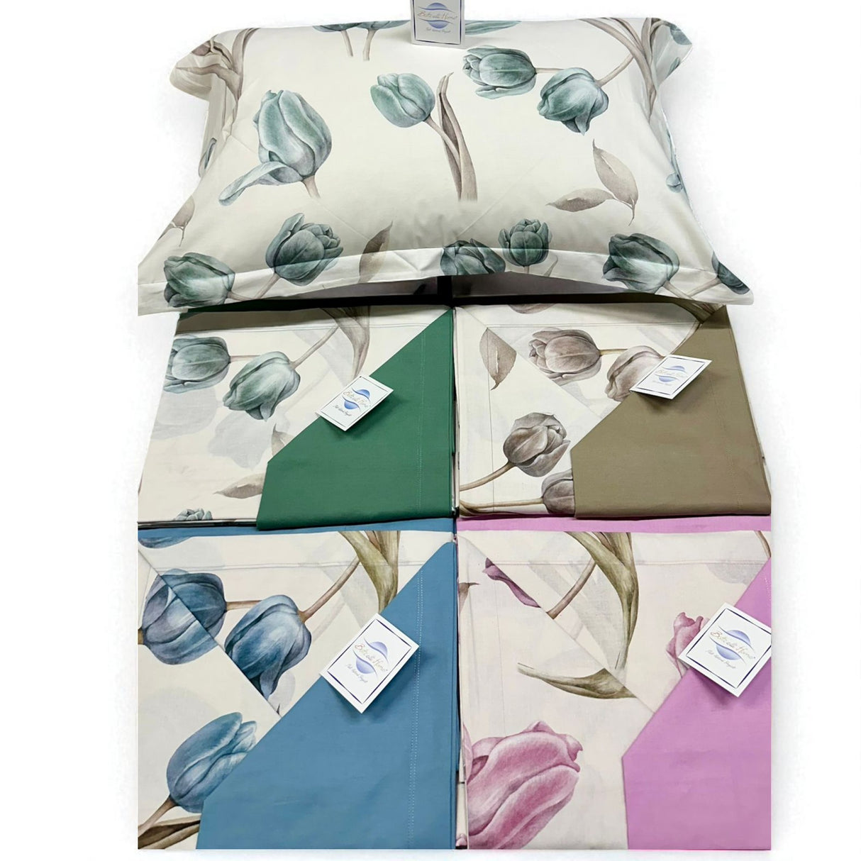 Completo Lenzuola TULIPA con 2 federe by Botticelli