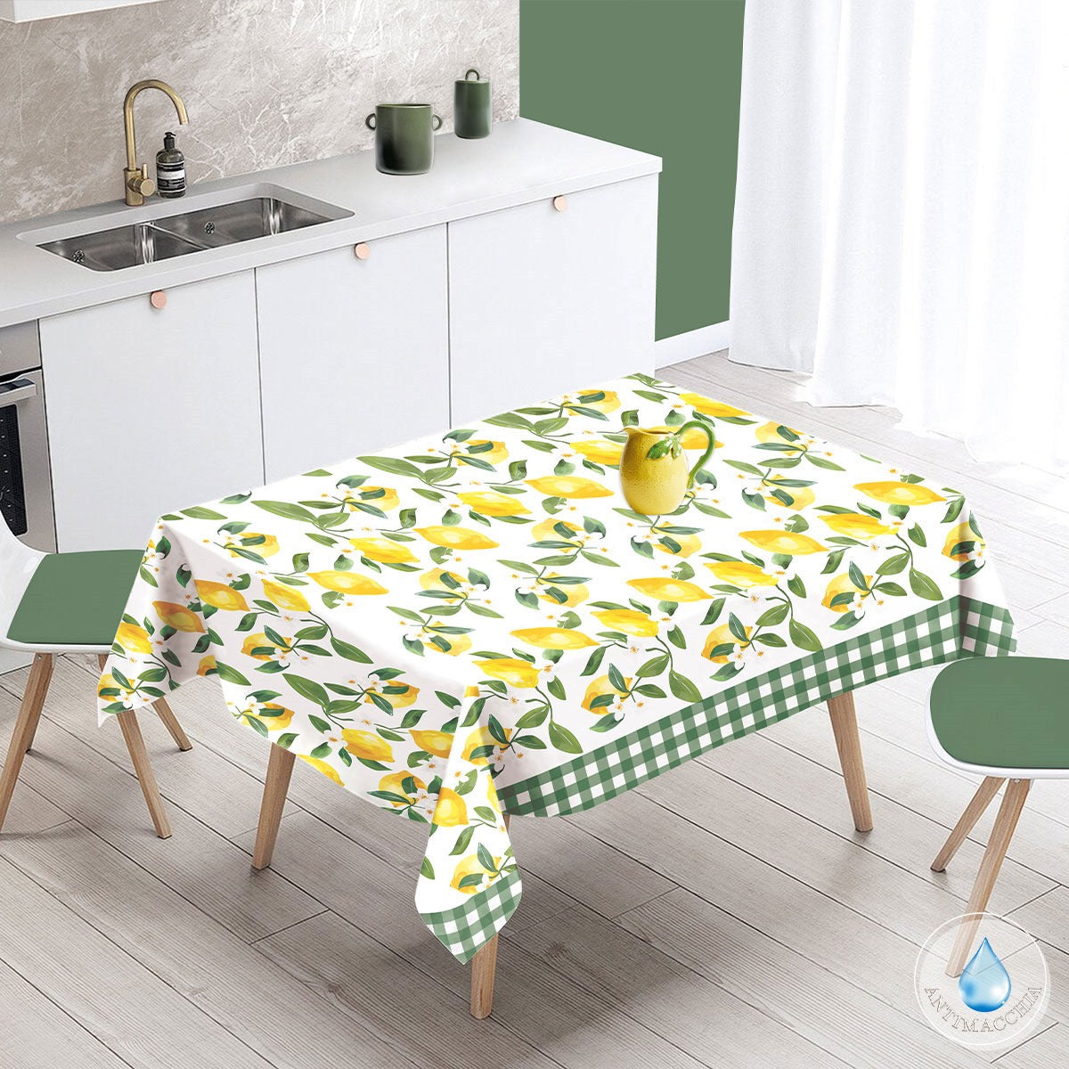 Tovaglia Antimacchia SI MANGIA CON LE MANI 001 - Antica Tessitura Italiana