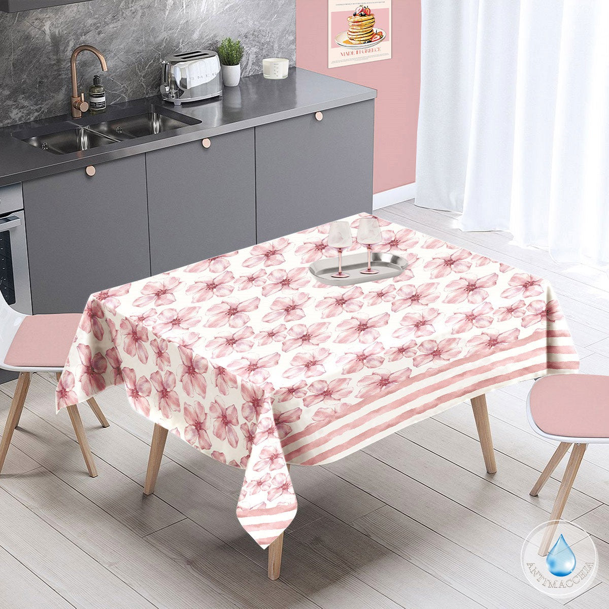 Tovaglia Antimacchia SI MANGIA CON LE MANI 012- Antica Tessitura Italiana