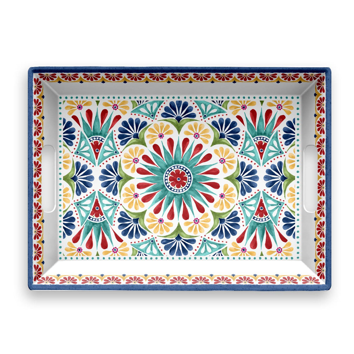 Vassoio Ovale con maniglia PORTO in melamina by Emporio Zani Touch-mel