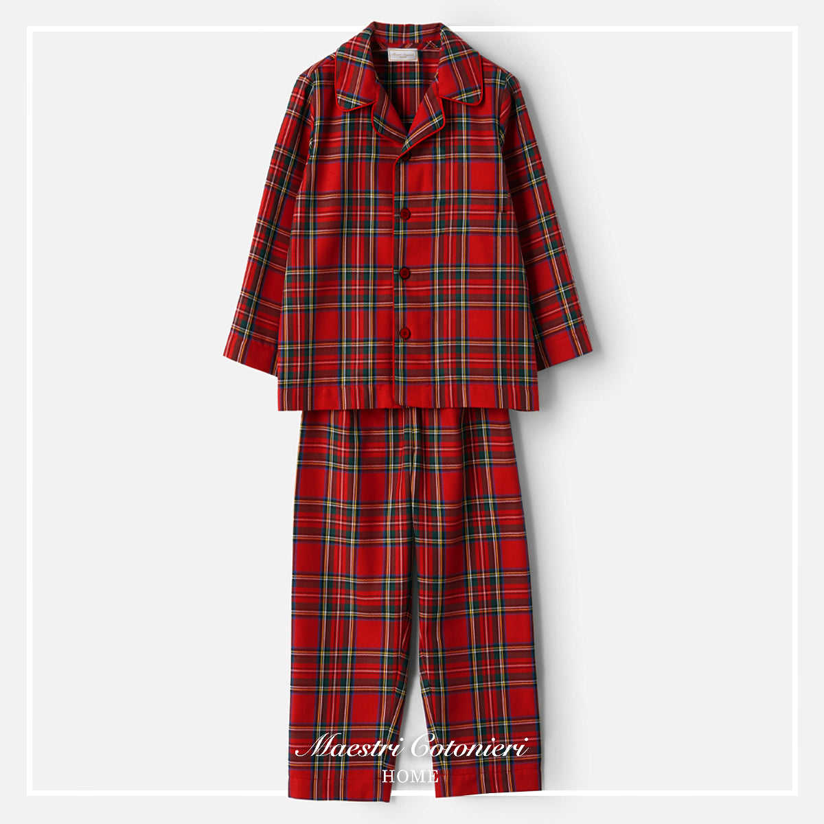 Pigiama Donna In Flanella TARTAN XXL By Maestri Cotonieri (Natale)
