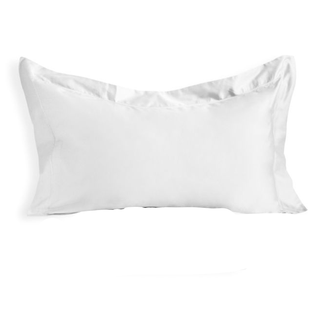 Coppia di Federa in RASO MAJOR con volant e orlo a giorno by Maestri Cotonieri