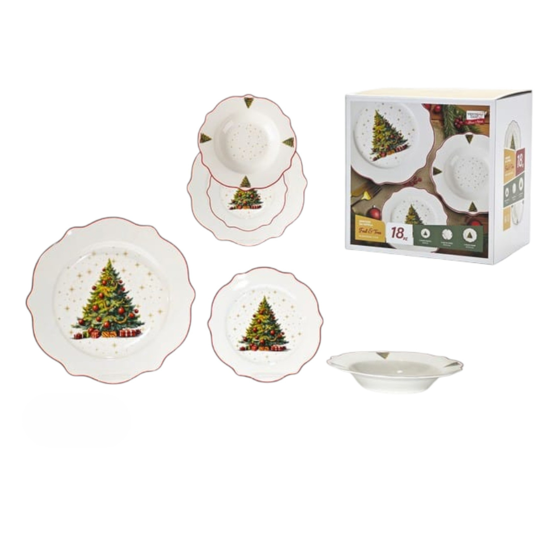 Servizio Piatti x6 Persone FEST&TREE - Gusto Casa