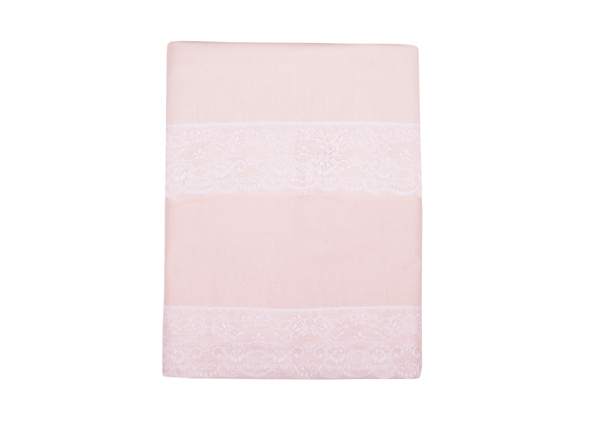 Completo Lenzuola Sophie in Cotone con Pizzo – Singolo, Piazza e Mezza, Matrimoniale | Atelier 17 Made in Italy