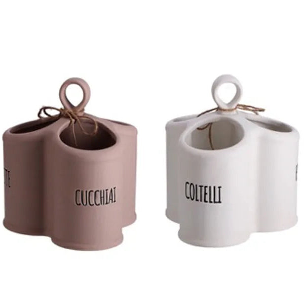 Porta Posate in Ceramica 16,5x14x18cm - Cucina&Cottura