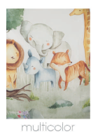 Pannello Tenda con Fascia Copri Bastone Happy Savana Maè 145x290 cm - Via Roma 60