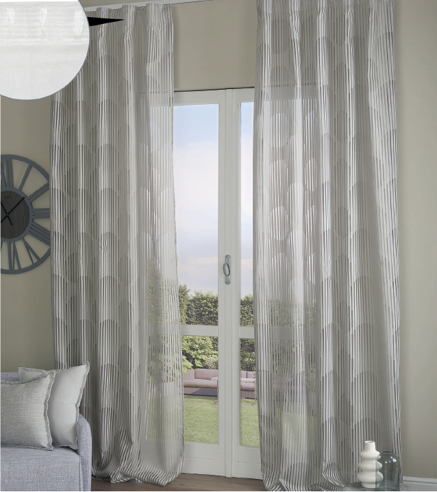 Pannello Tenda con Fascia Copri Bastone Larry Maè 145x290 cm - Via Roma 60