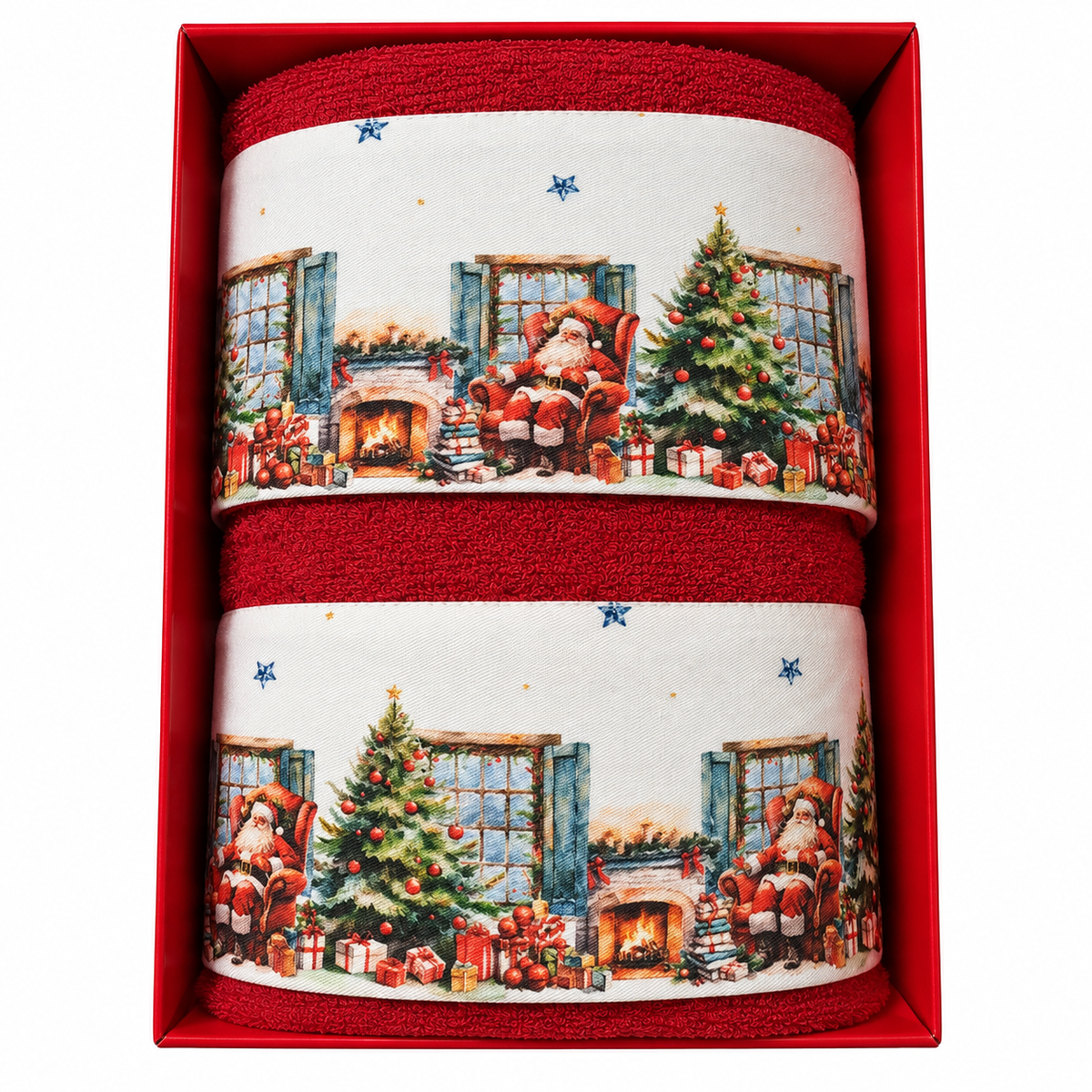 Set Asciugamani Natalizi 1+1 Christmas 6 - Ferlen