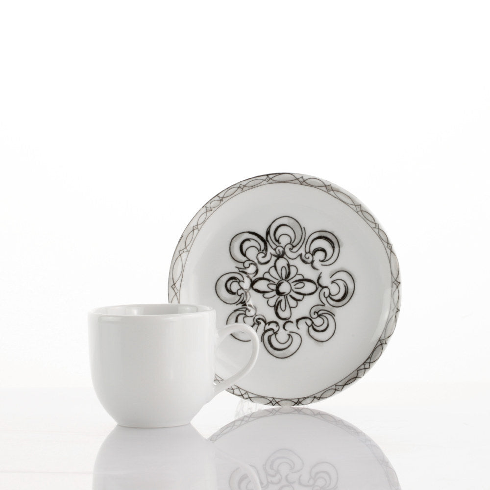 Set 2 Tazze Caffè Sicilia Black - Weissestal
