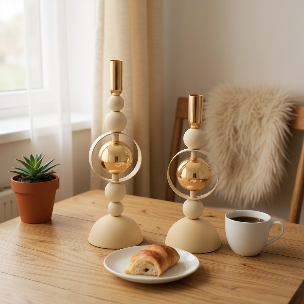 P/CAND SATURNO CREMA SET 2 PZ - FERRETTI