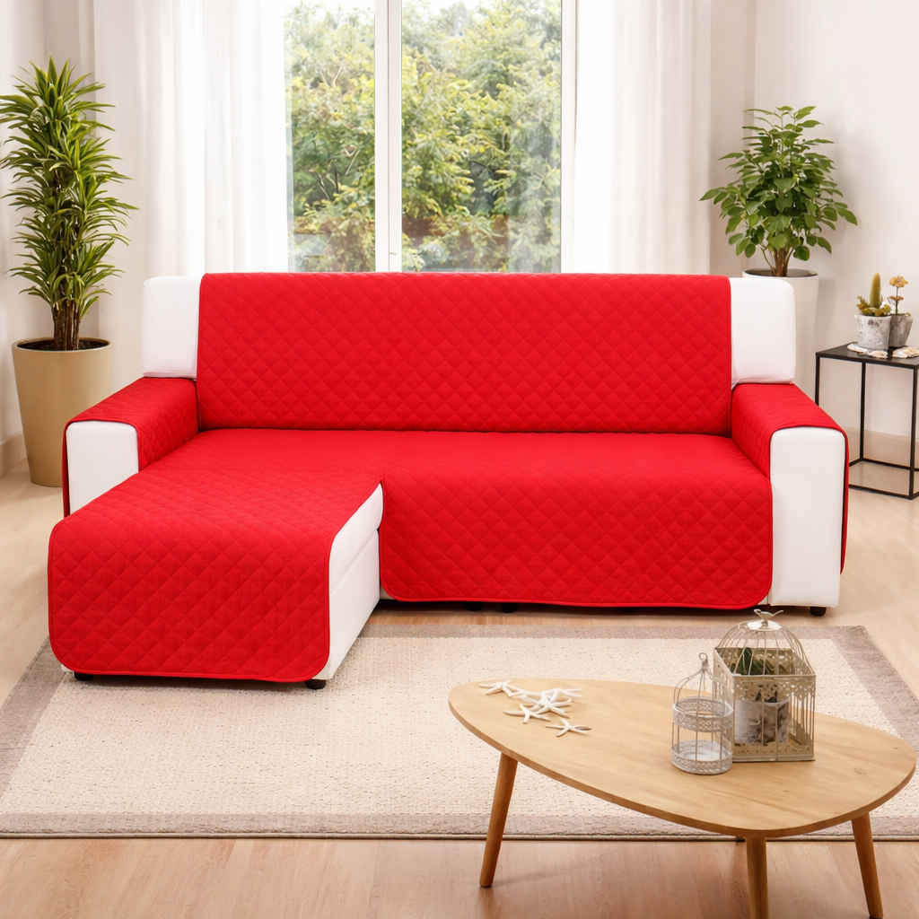 Copridivano con Penisola Genius Smart 3 Posti da 200 a 230 cm - Biancaluna