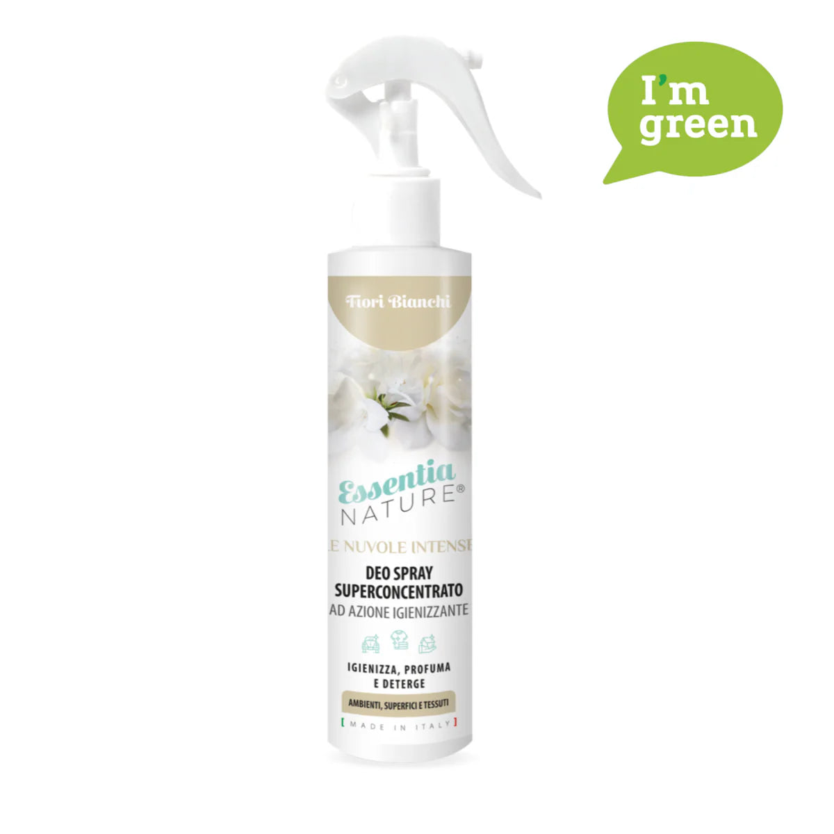 Gift Box Nuvole Spray Igienizzante profumato + Profumo Bucato 250 ml Fiori Bianchi - Essentia