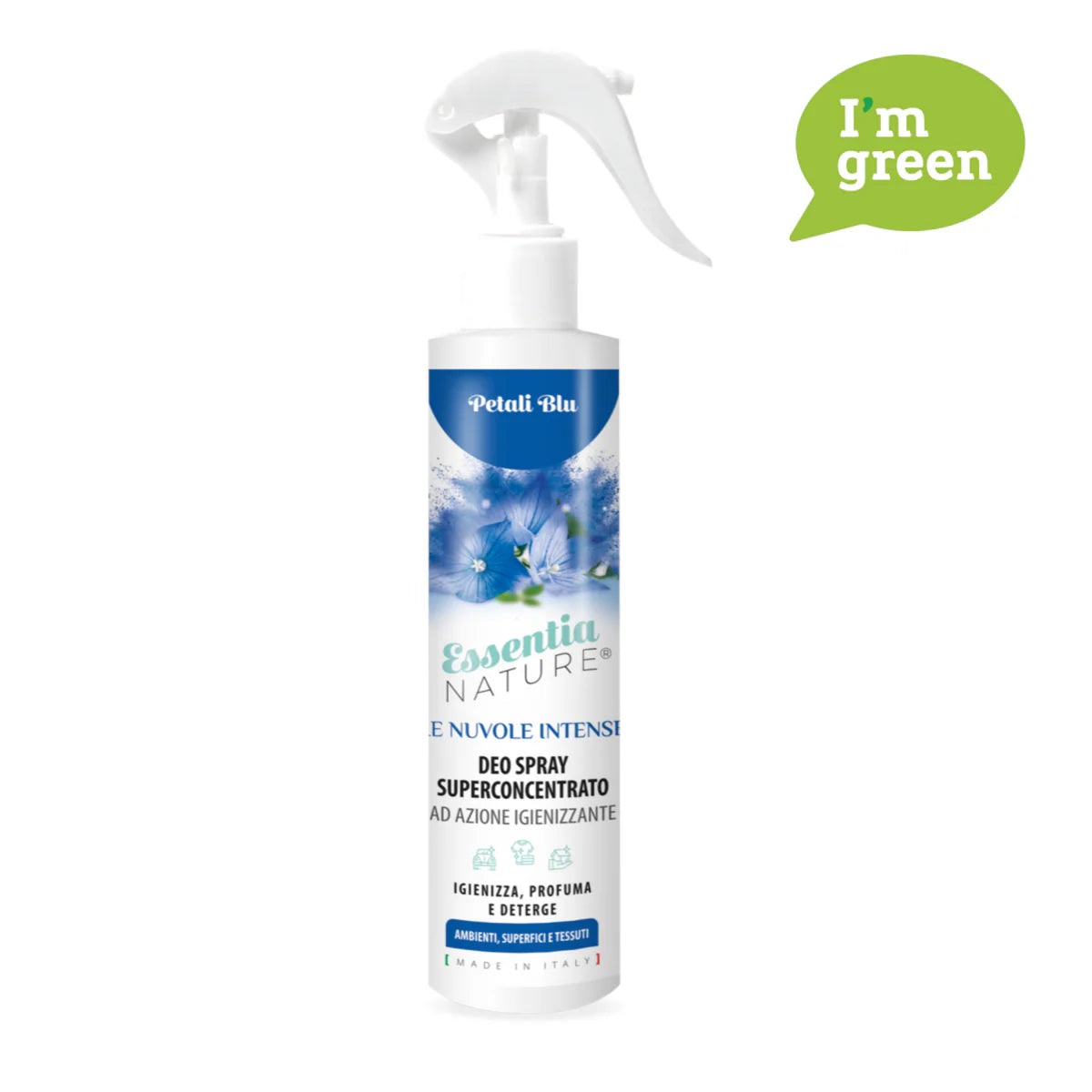 Spray Igienizzante Profumato Le Nuvole di Essentia INTENSE Petali Blu 250 ML - Essentia