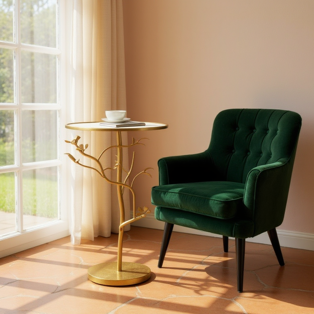 TAVOLINETTO BIRDS GLASS - FERRETTI