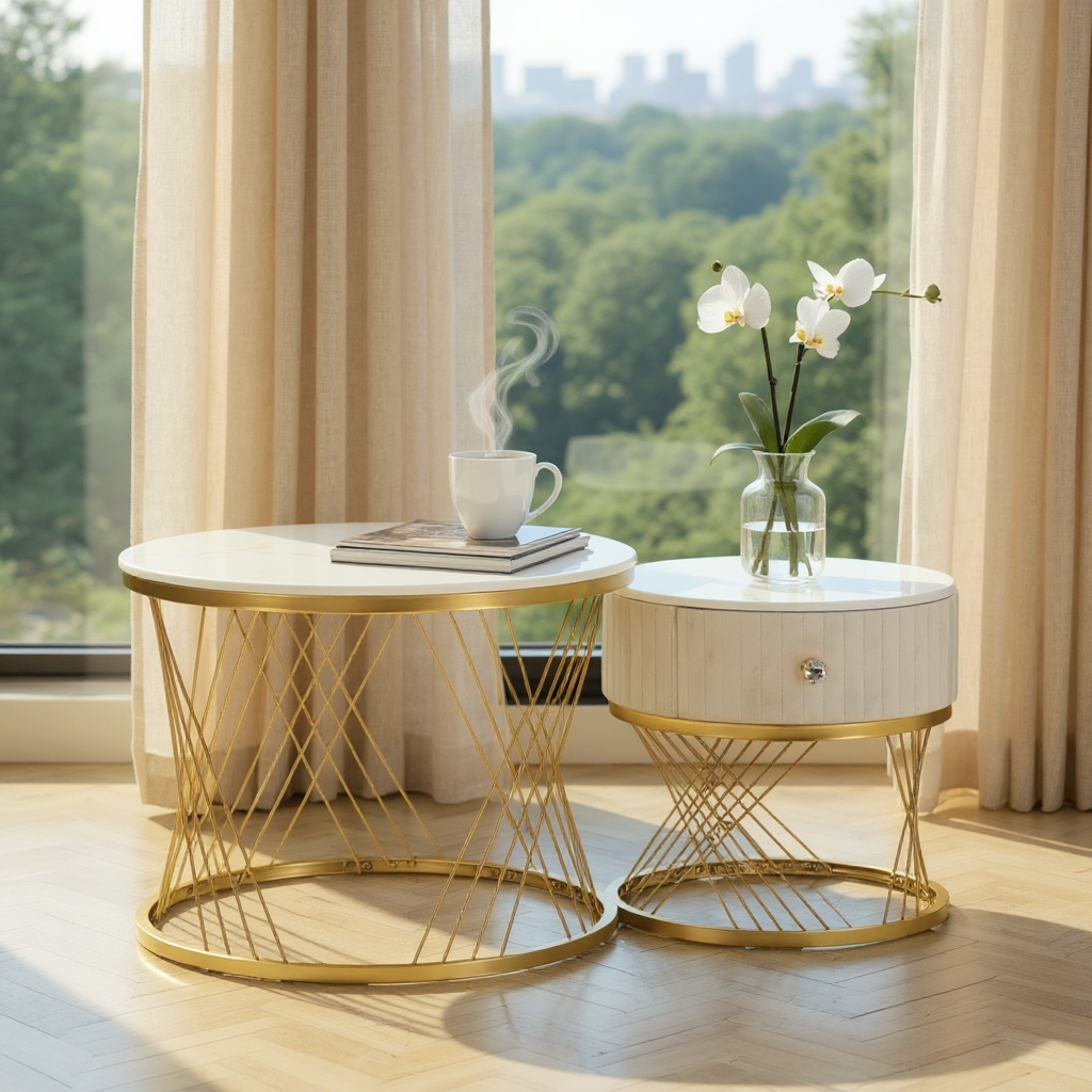 TAVOLI DA CAFFE' VOTIX COPPIA - FERRETTI