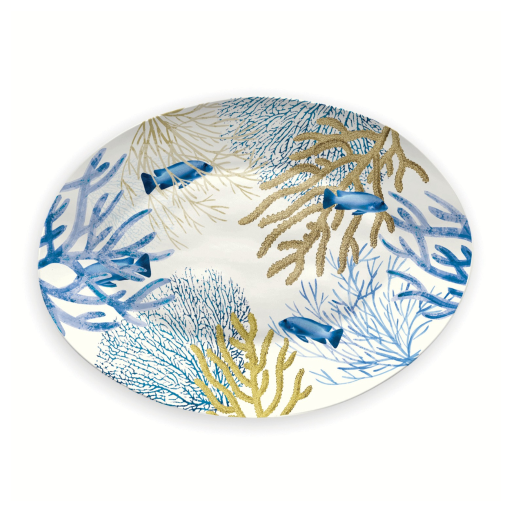 Vassoio Ovale CORALLO in melamina by Emporio Zani Touch-mel