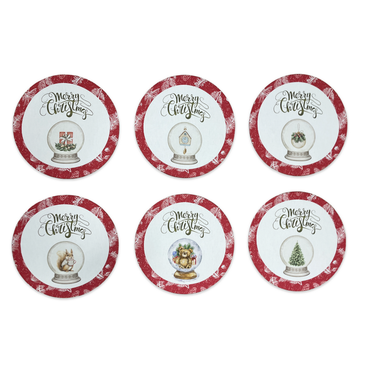 Set 6 Sottopiatti TIFFANI XMAS DIS.4 by Vingi (Natale)