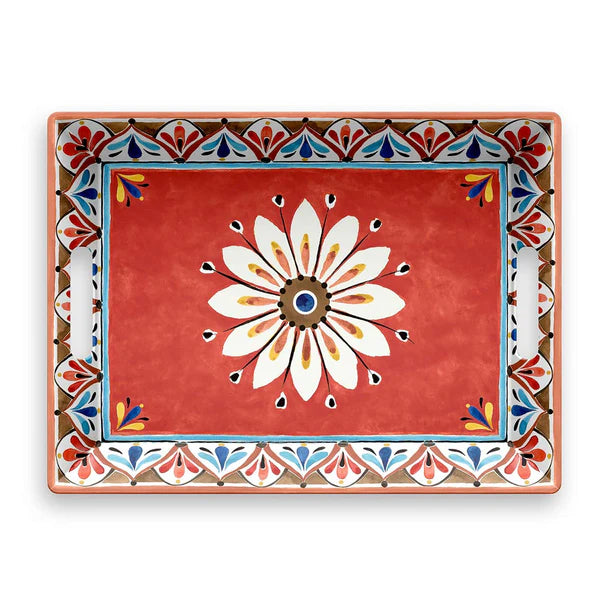 Vassoio Ovale con maniglia MADRID in melamina by Emporio Zani Touch-mel