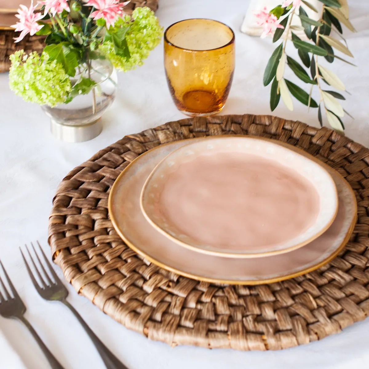 Servizio piatti 18pz NORDIK AMELIE rosa by Tognana