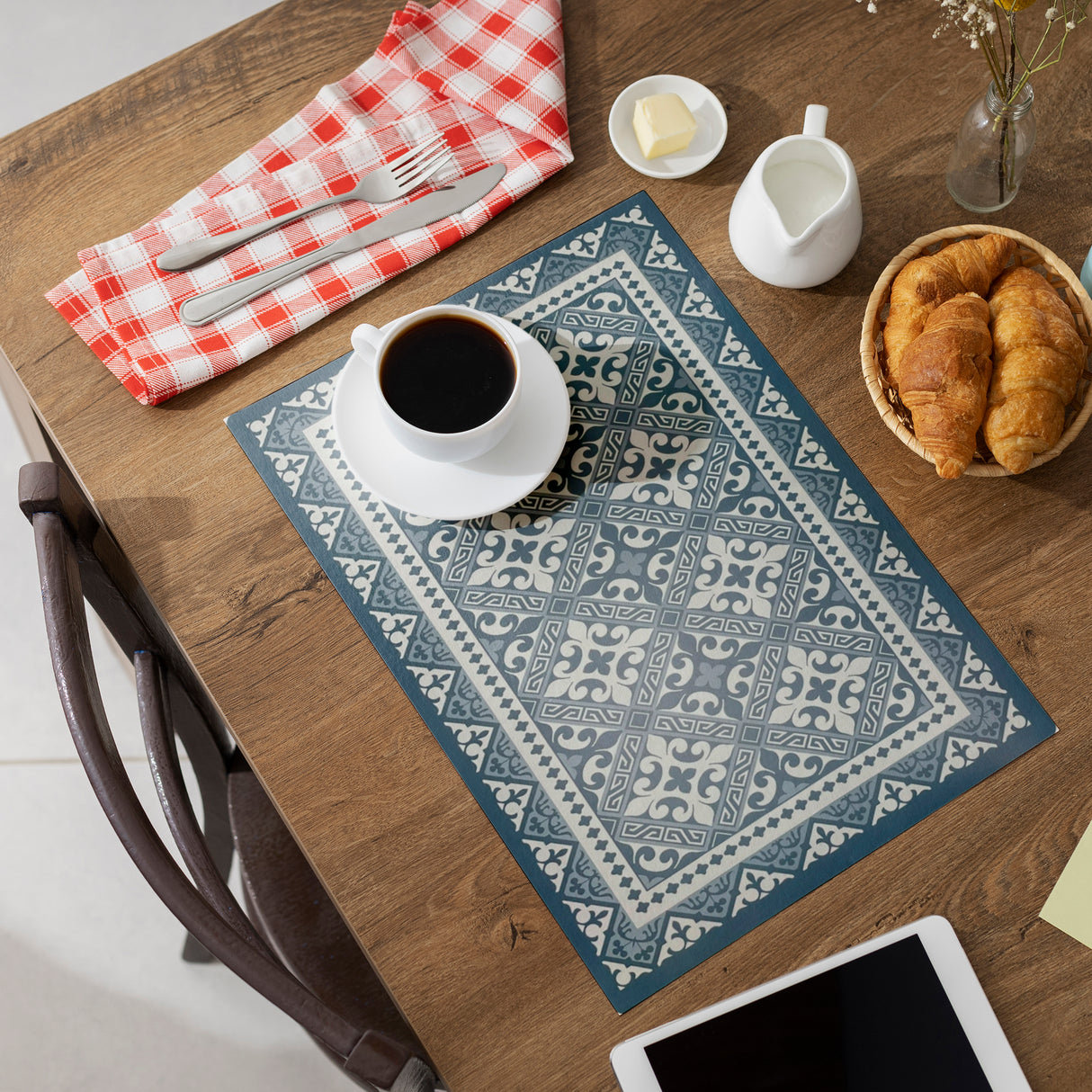 Tovaglietta in GRECA BLU By Montemaggi