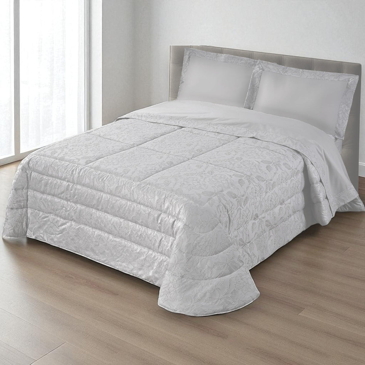 Trapunta ORCHIDEA Matrimoniale – Var. Panna/Corda/Tiffany - Mon Amour