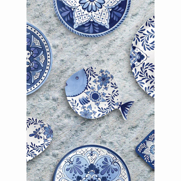 Vassoio pesce SANTORINI in melamina by Emporio Zani Touch-mel