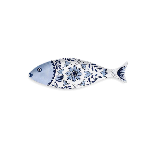 Vassoio pesce lungo SANTORINI in melamina by Emporio Zani Touch-mel