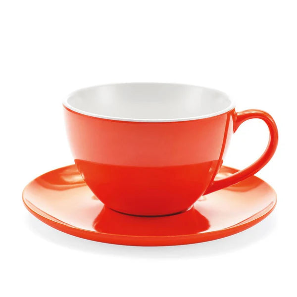 Tazzina con piattino JUMBO MUG ARANCIO in melamina by Emporio Zani Touch-mel