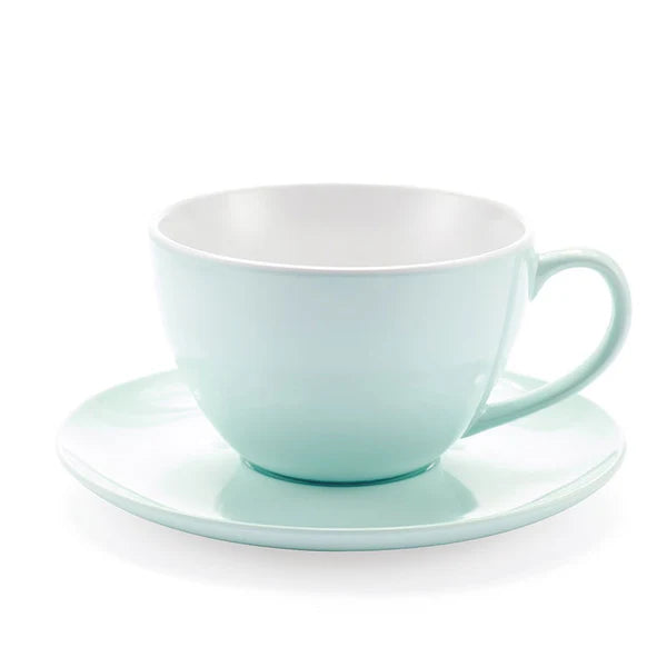 Tazzina con piattino JUMBO MUG AZZURRA in melamina by Emporio Zani Touch-mel