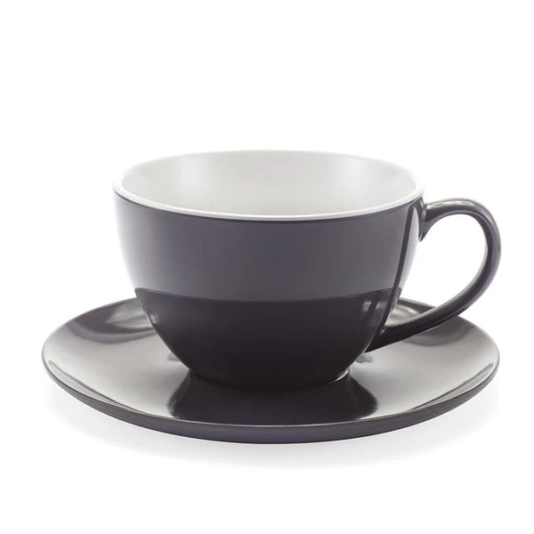 Tazzina con piattino JUMBO MUG GRIGIA in melamina by Emporio Zani Touch-mel