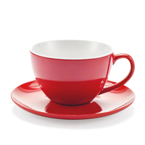 Tazzina con piattino JUMBO MUG ROSSA in melamina by Emporio Zani Touch-mel