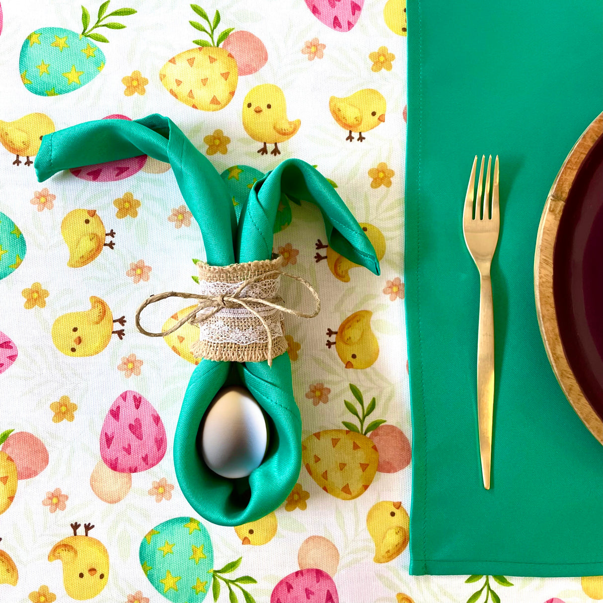 Tovaglia PULCINI FUNNY x6 + 6 tovaglioli DEP. By Magilu