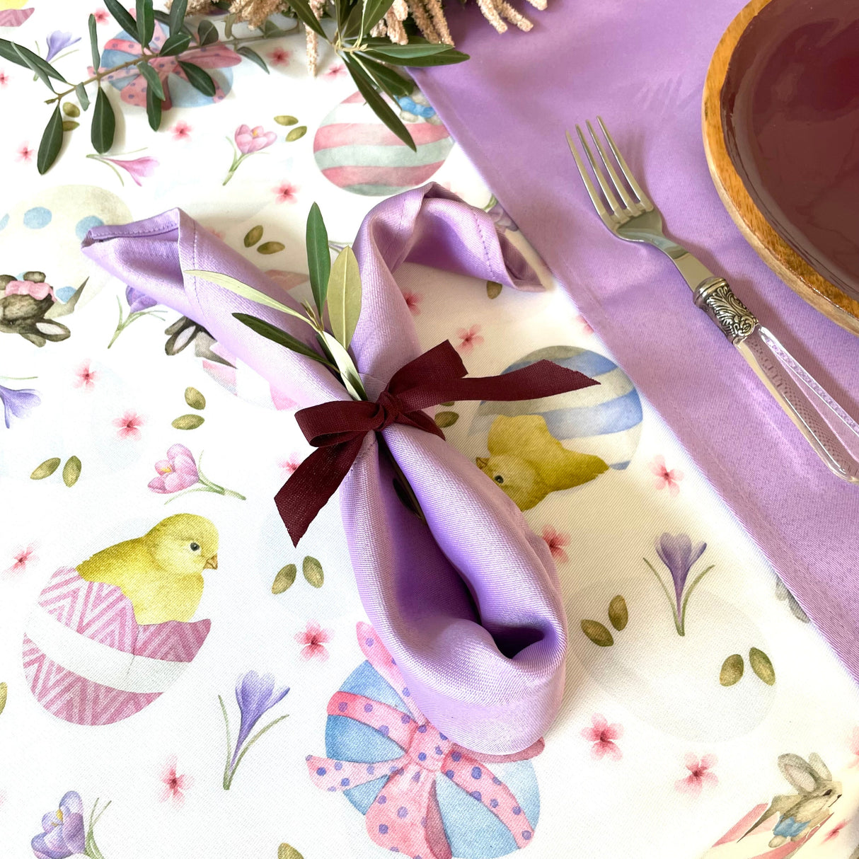 Tovaglia x18 PASQUA ROSA By Magilu