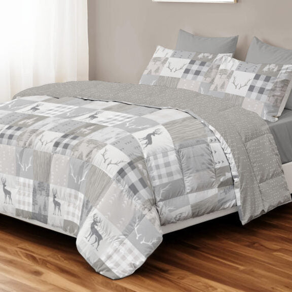 Trapunta Invernale Stampa Digitale Petit Monte Double Face in Microfibra - Daunex