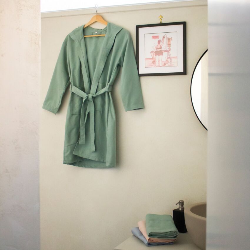 Accappatoio FITNESS in Microfibra da 4 anni a 4XL By Antica Tessitura Italiana