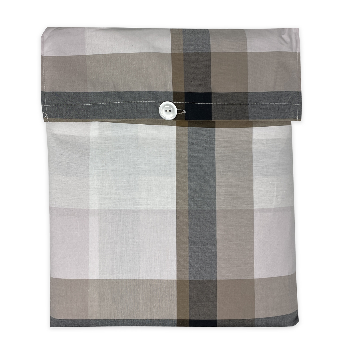 Copripiumino ARBUS 100% cotone percalle tinto in filo By Riviera