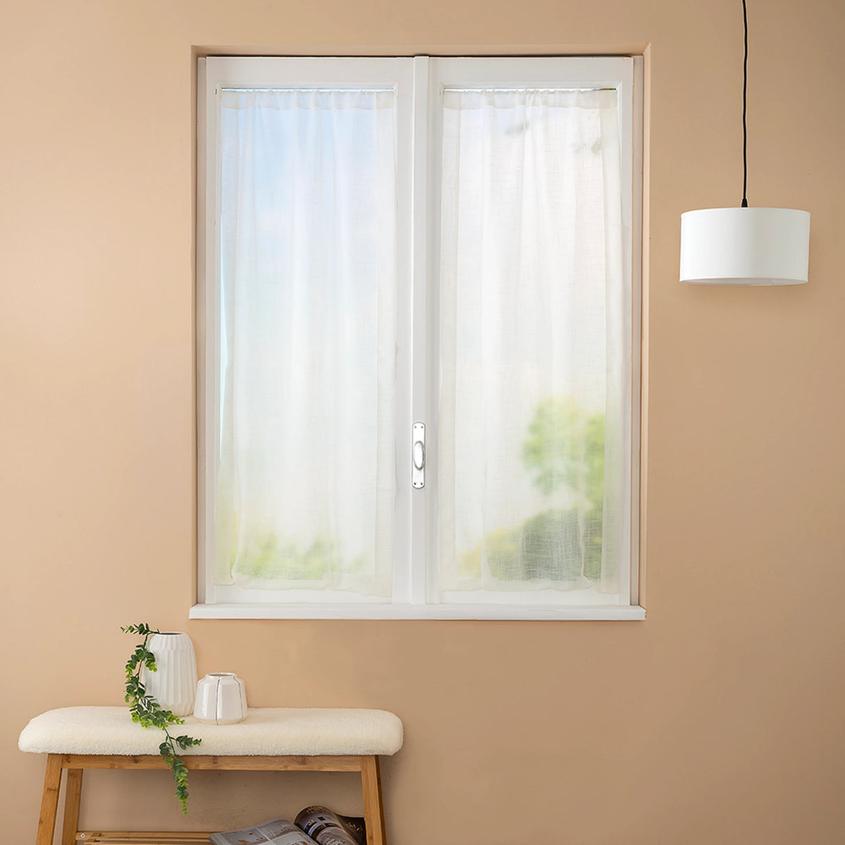 Coppia Tendine Regolabili Ivanka Maè 60x150 cm/60x230 cm - Via Roma 60