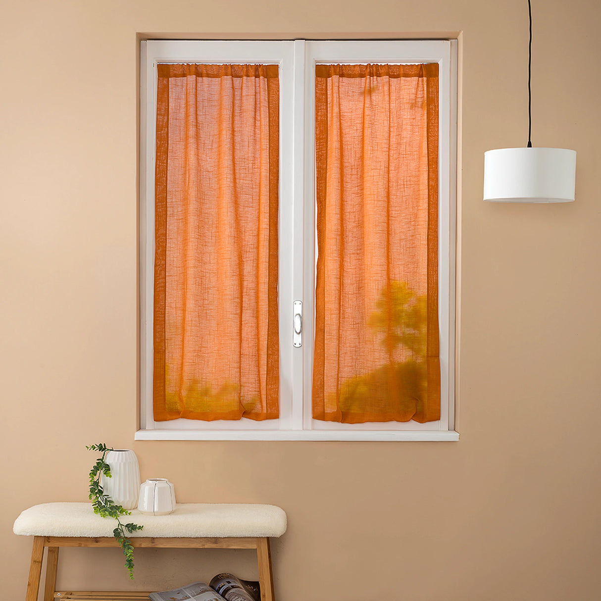 Coppia Tendine Regolabili Ivanka Maè 60x150 cm/60x230 cm - Via Roma 60