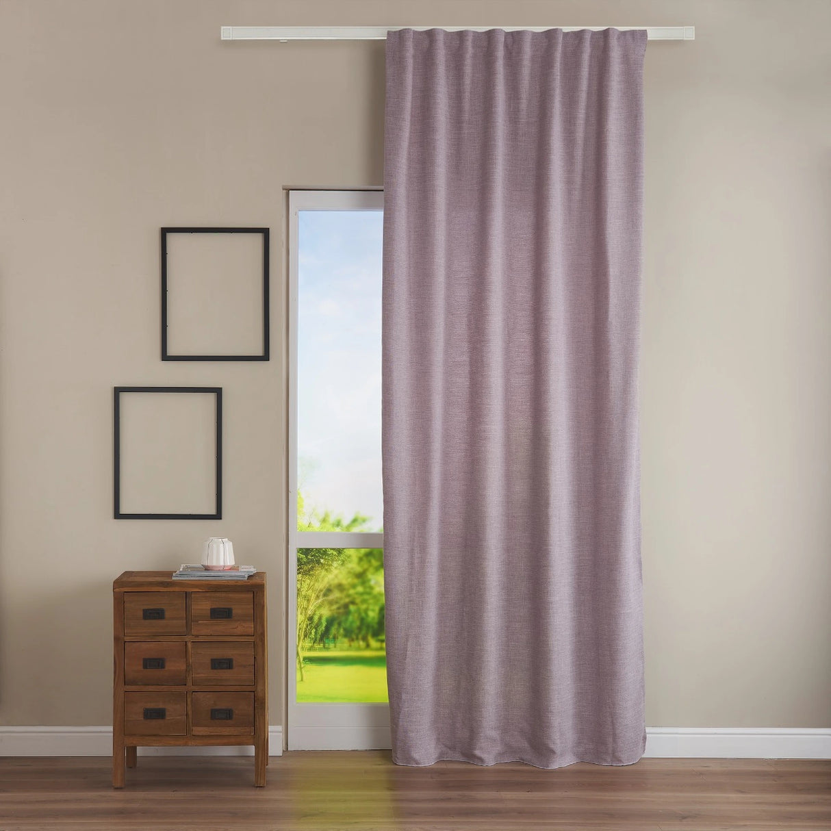 Pannello Tenda con Fascia Copri Bastone Corsica Maè 145x290 cm - Via Roma 60
