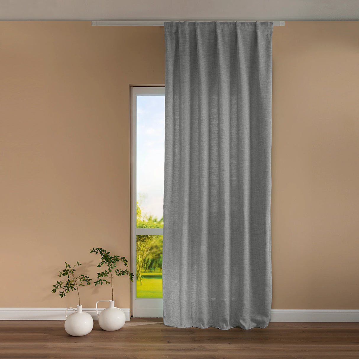 Pannello Tenda con Fascia Copri Bastone Corsica Maè 145x290 cm - Via Roma 60