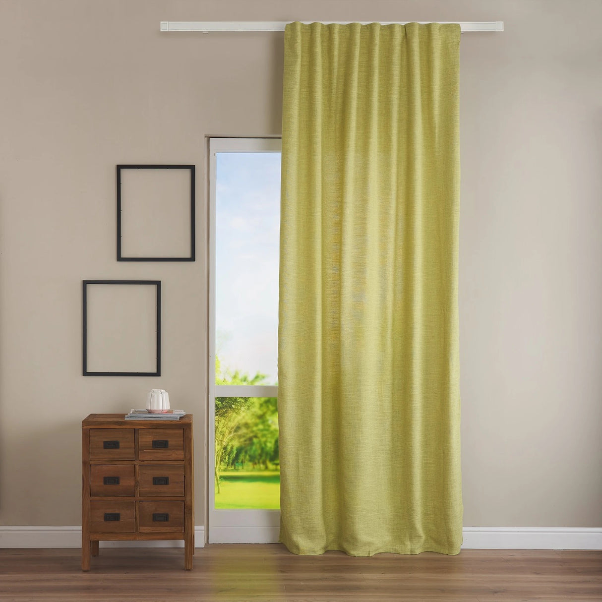 Pannello Tenda con Fascia Copri Bastone Corsica Maè 145x290 cm - Via Roma 60