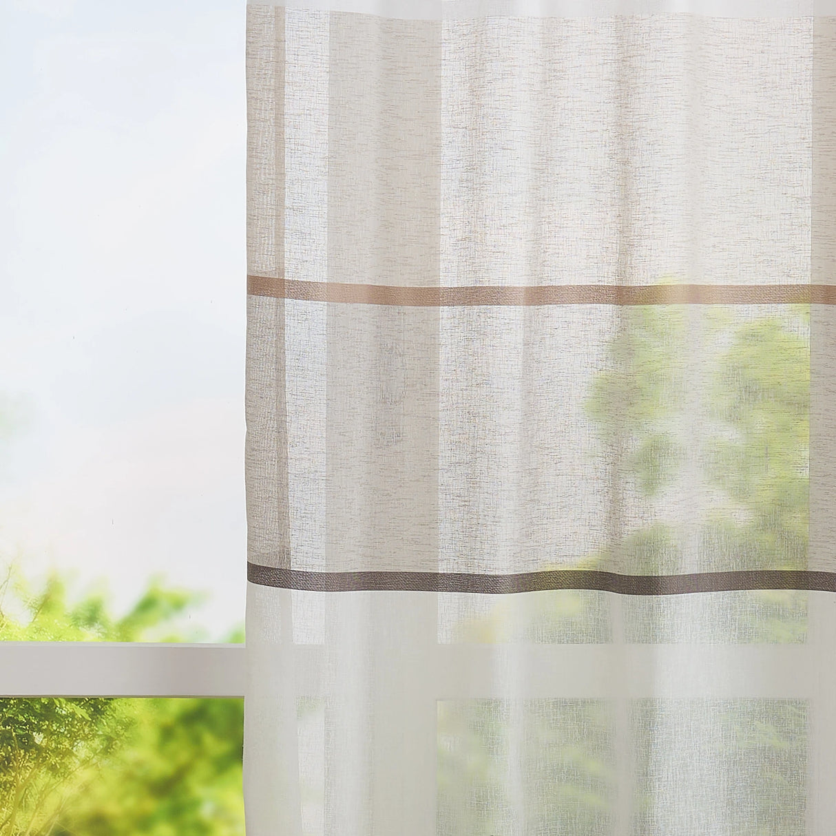 Pannello Tenda con Fascia Copri Bastone Josephine Maè 145x290 cm - Via Roma 60