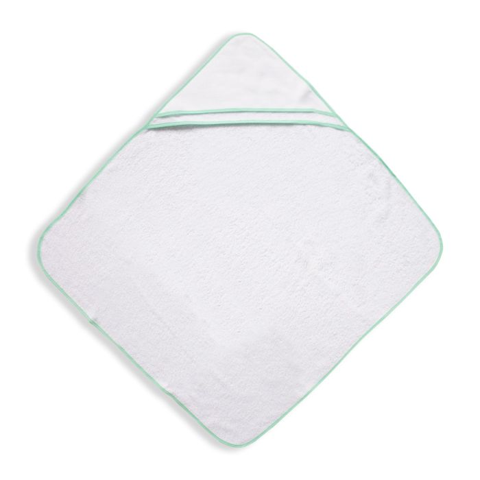Accappatoio Triangolo Neonatocon Inserto Tela Aida su Cappuccio in Spugna Idrofila 100% Cotone art. 88 - Mio Piccolo