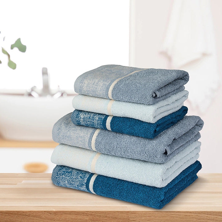 Set 3 Asciugamani Viso e 3 Ospite MARY – Vingi