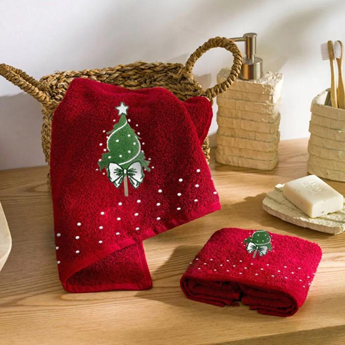 Asciugamano e Ospite Natalizi Abete - Maestri Cotonieri