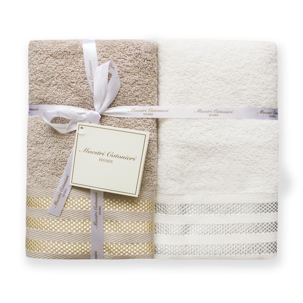 Set Asciugamani 2+2 AMELIE By Maestri Cotonieri